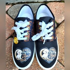 The Bradford Exchange Paw Prints Charm Sneakers